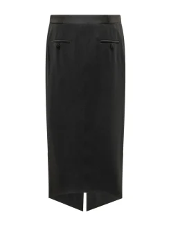 Pencil Skirt with Front Slit