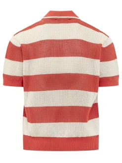 Perforated Polo with Collar and Buttons