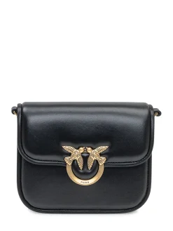 Pinko Love Mini Icon Bag in Black Leather