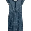 Pleated Dress with Ruffles