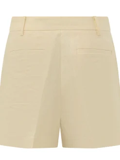 Pleated Shorts with Belt Loops