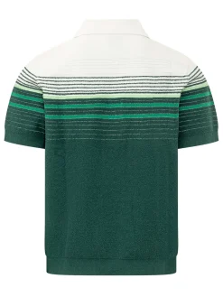 Polo a Righe con Patch