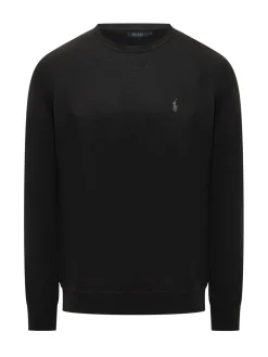 Polo Ralph Lauren Black Virgin Wool Sweater