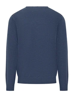 Polo Ralph Lauren Blue Mélange Virgin Wool Sweater