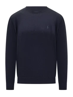 Polo Ralph Lauren Navy Virgin Wool Sweater