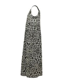 Printed Dress with Straps