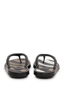 Rubber Flip Flops with Shaped Strap