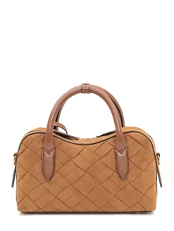 Ryder Small Top Handle Woven Bag with Double Handle