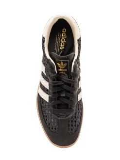 Samba Sneakers with Stripes and Woven Upper