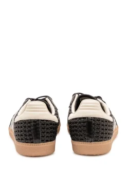 Samba Sneakers with Stripes and Woven Upper
