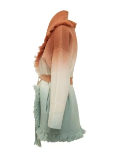 Shades of Shore Belted Cardigan with Fringes