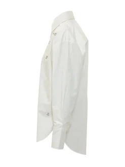 Shirt with Collar and Buttons with Embellishments