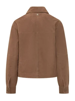 Short Jacket with Patch Pockets and Buttons