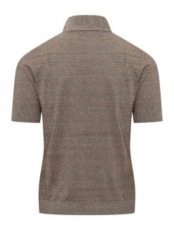 Short Sleeve Knit Polo