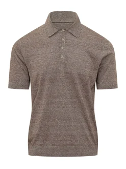 Short Sleeve Knit Polo