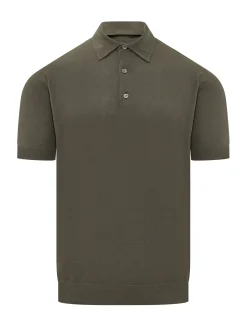 Short Sleeve Knit Polo