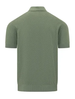 Short Sleeve Knit Polo