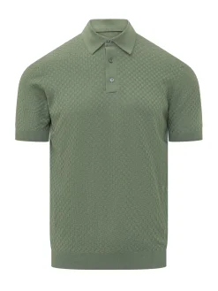 Short Sleeve Knit Polo