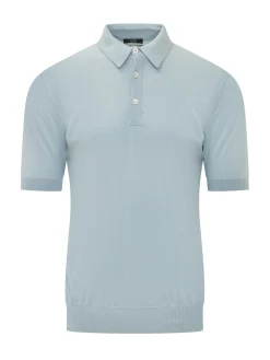Short Sleeve Polo Shirt with Buttons