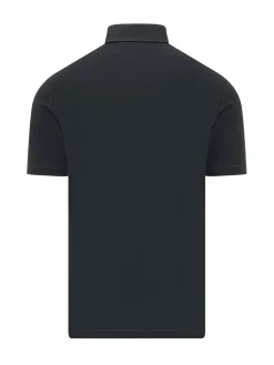 Short Sleeve Polo Shirt with Collar and Buttons