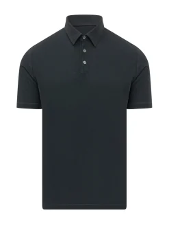 Short Sleeve Polo Shirt with Collar and Buttons