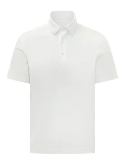 Short Sleeve Polo with Collar and Buttons