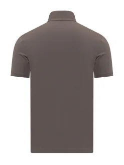 Short Sleeve Polo with Collar and Buttons