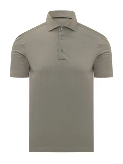 Short Sleeve Polo with Collar and Buttons