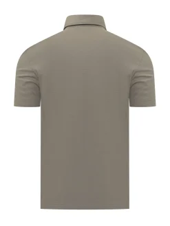 Short Sleeve Polo with Collar and Buttons