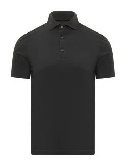 Short Sleeve Polo with Collar and Buttons