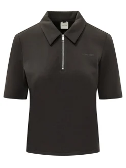 Short Sleeve Polo with Zip