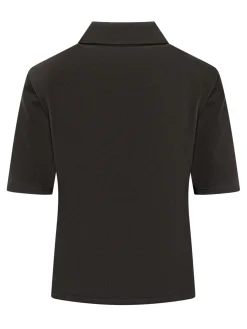 Short Sleeve Polo with Zip