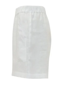 Shorts with Elastic Waist and Patch Pockets