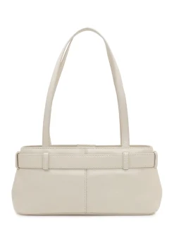 Shoulder Bag in Leather with Decorative Belt