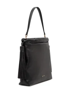 Shoulder Bag with Tassels and Single Handle