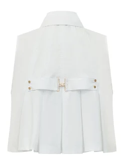 Sleeveless Shirt with Collar