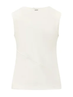 Sleeveless Tank with Diagonal Seam