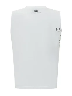 Sleeveless Text Top
