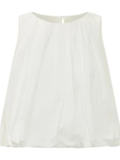 Sleeveless Top with Wide Silhouette