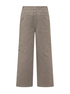 Straight Leg Cargo Pants with Patch Pockets