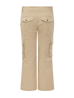 Straight-Leg Cargo Pants with Flap Pockets