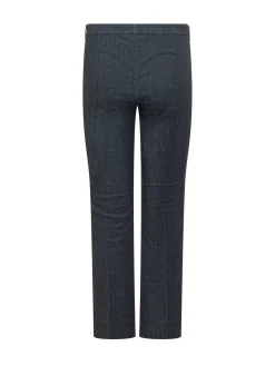 Straight Leg Denim Trousers