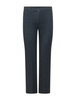 Straight Leg Denim Trousers