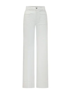 Straight Leg Trousers with Pockets