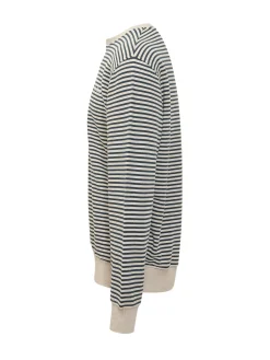 Striped Crewneck Sweatshirt