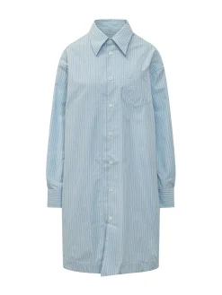 Striped Long Shirt Dress