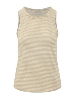Striped Sleeveless Knit Top