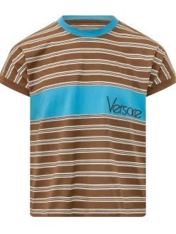 Striped T-shirt with Logo