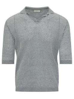 Textured Knit Polo