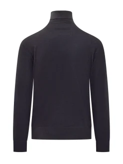 Tom Ford Blue Wool Turtleneck
